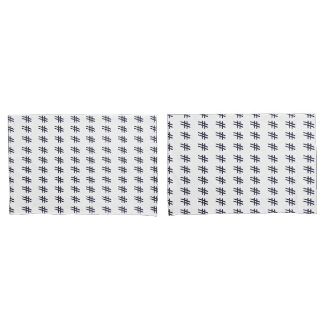 HASHTAG PILLOW CASE (Front-Set)