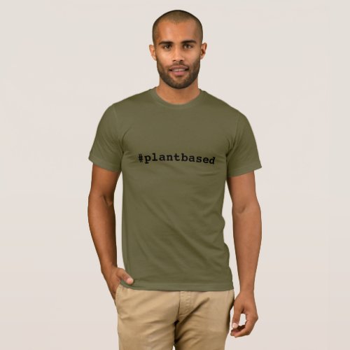 Hashtag Plantbased Mens T_shirt