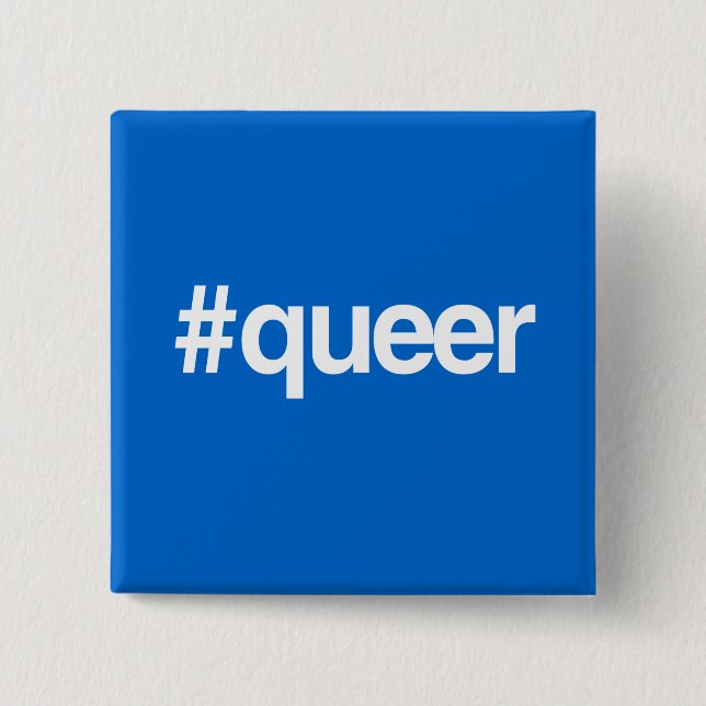 HASHTAG QUEER BUTTON (Front)