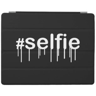 Hashtag Selfie Drooling Black Decor iPad Smart Cover