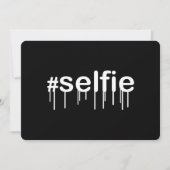 Hashtag Selfie Drooling on Black (Front)