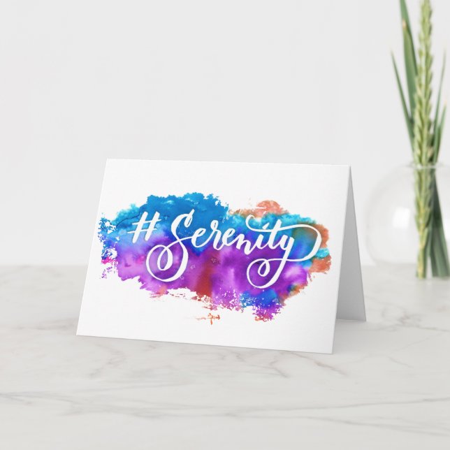 Hashtag Serenity greeting card (Front)