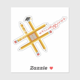 Hashtag Study First Write a Better Life Story Sticker