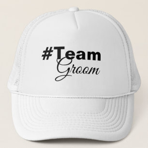 Hashtag Team Groom Trucker Hat