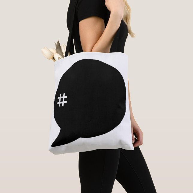 Hashtag # Tote Bag (Close Up)
