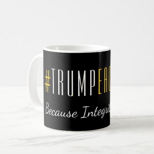 Hashtag TRUMPEACHMENT Integrity Matters US Coffee Mug