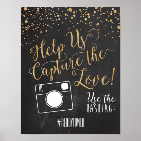 Hashtag Wedding Sign