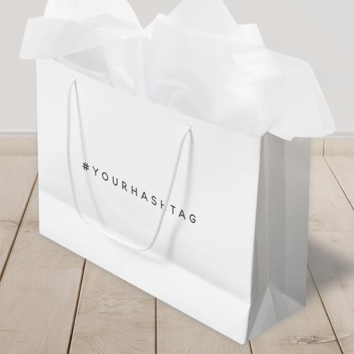 Hashtag  Your Modern Trending Social Media  Large Gift Bag