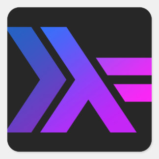 Haskell Logotype Square Sticker