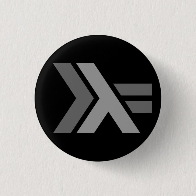 Haskell Thompson-Wheeler logo Button (Front)