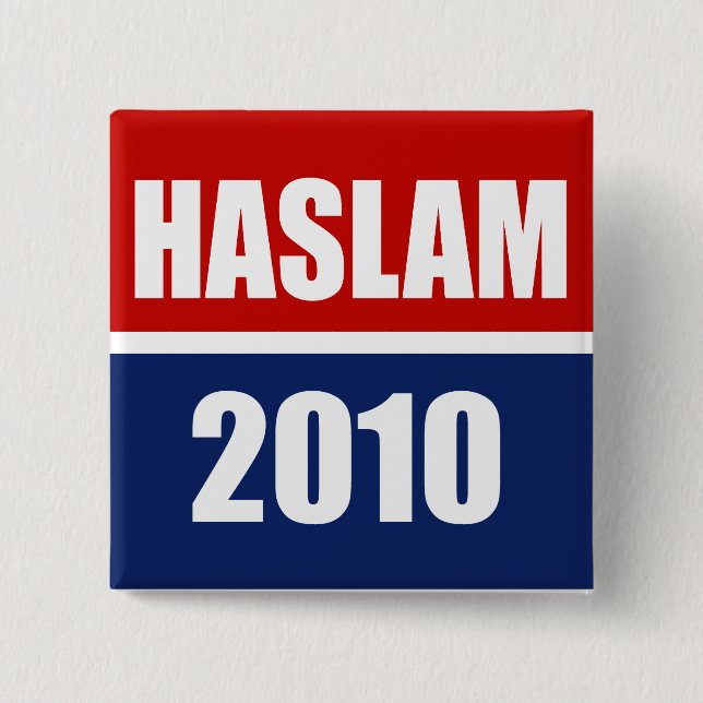 HASLAM 2010 BUTTON (Front)