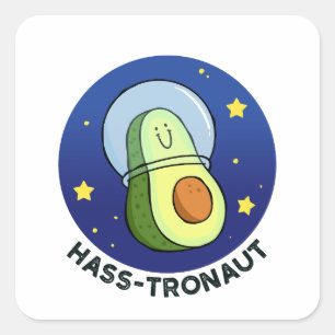 Hass-tronaut Avocado Space Pun Sticker