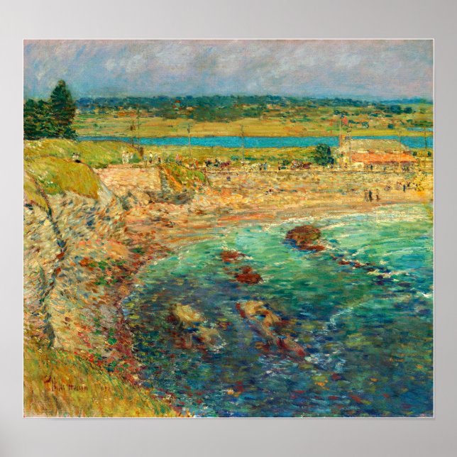 Hassam - Bailey's Beach Newport Poster (Front)