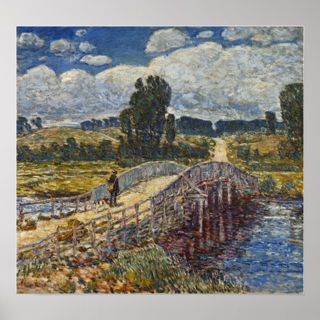 Hassam - Bridge At Old Lyme 1908 Poster (Front)