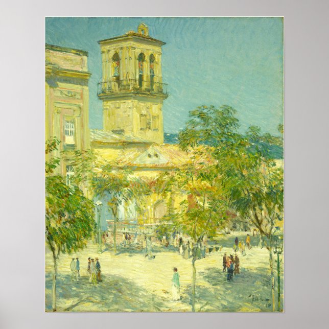 Hassam - Street Of The Great Captain, Cordoba Poster (Front)