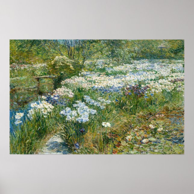 Hassam - The Water Garden 1909 Poster (Front)