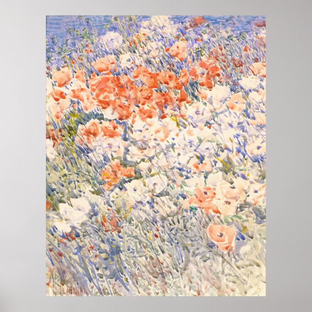 Hassam's The Island Garden Poster (Front)