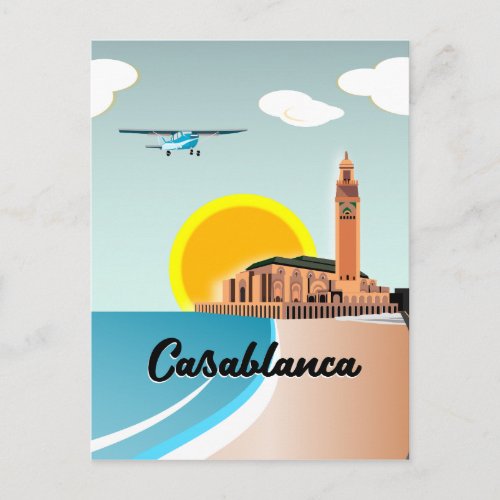 Hassan II Mosque Casablanca Morocco Postcard