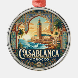 Hassan II Mosque Morocco Metal Ornament