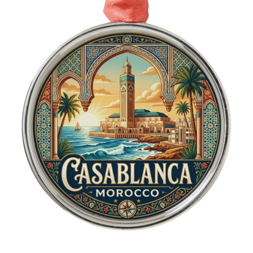 Hassan II Mosque Morocco Metal Ornament