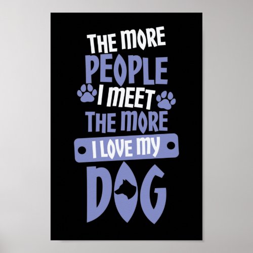 Hasse Menschen Liebe Hunde Poster