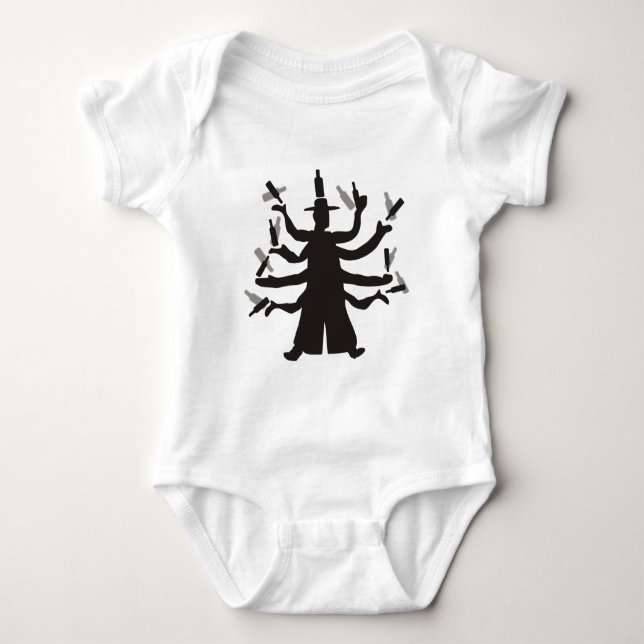 Hassidic Bottle Dance Baby Bodysuit (Front)