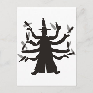 Hassidic Bottle Dance Postcard
