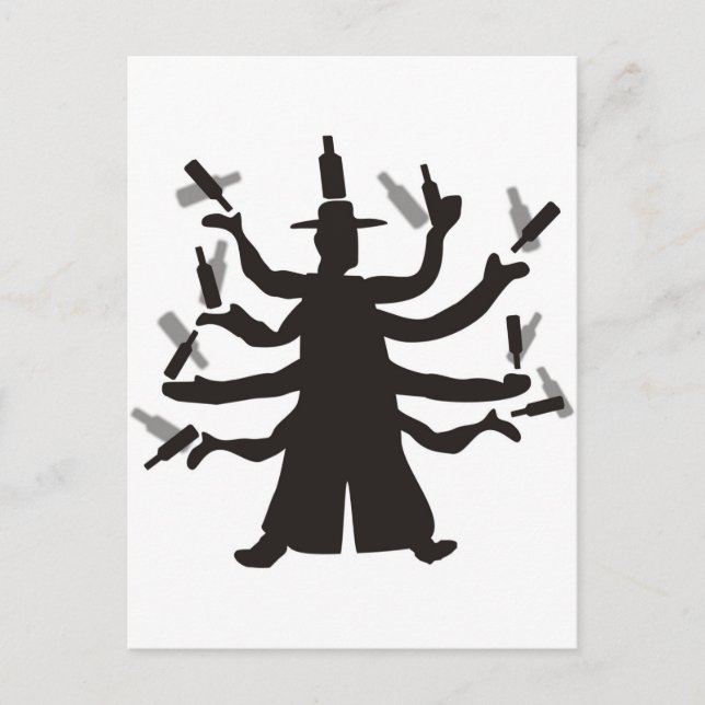 Hassidic Bottle Dance Postcard (Front)