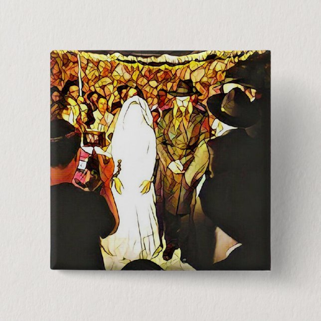 Hassidic Wedding Pinback Button (Front)