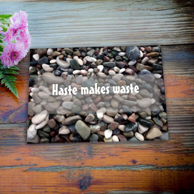Haste makes waste motivational  poster  (Creator Uploaded)