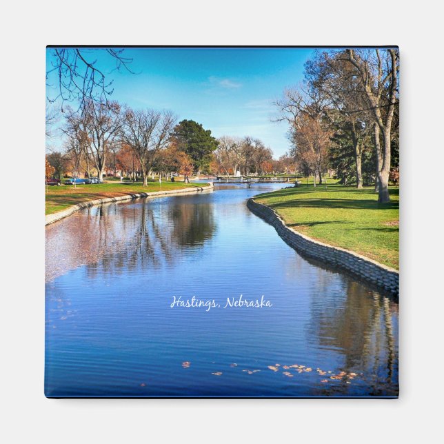 Hastings, Nebraska landscape photograph Magnet (Front)