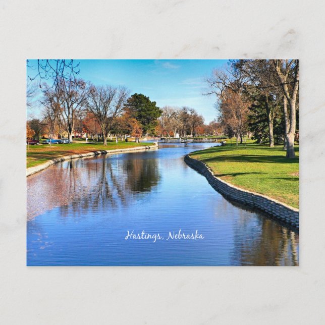 Hastings, Nebraska landscape photograph Postcard (Front)