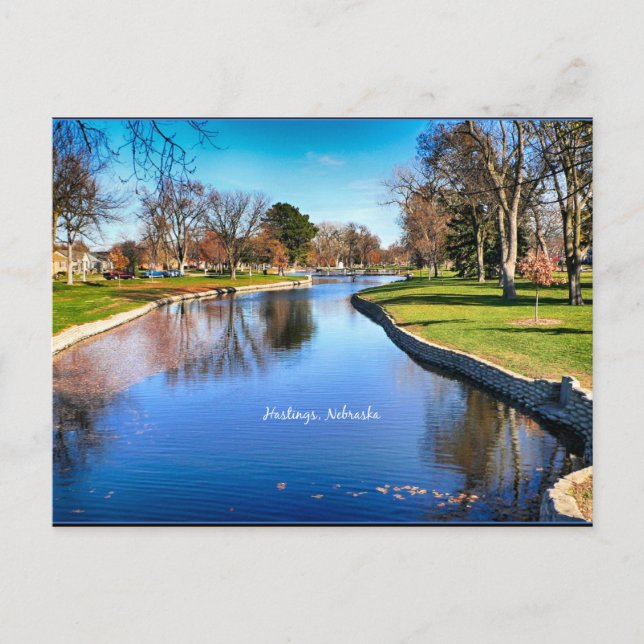 Hastings, Nebraska landscape photograph Postcard (Front)