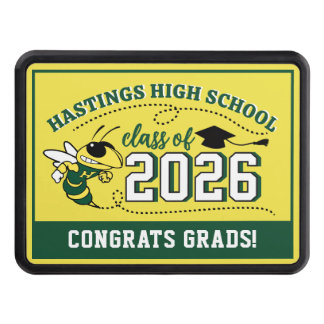 Hastings NY Buzz Custom ANY MESSAGE Grad  Hitch Cover