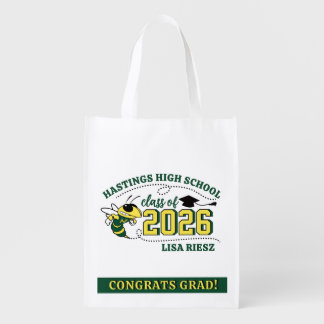 Hastings NY Buzz Custom Graduation whiteFavor Bag 