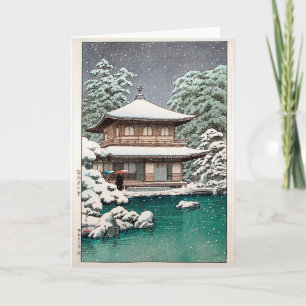 Hasui Kawase Winter Scene Card