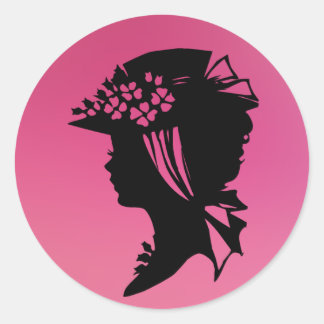 Hat 18 pink ice AH2010 Classic Round Sticker