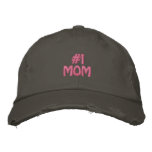 Hat &quot;#1 Mom&quot; Customizeable Embroided Baseball Cap at Zazzle