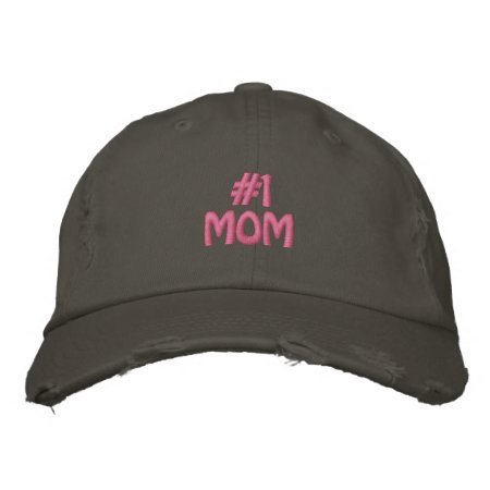 Hat "#1 Mom" Customizeable Embroided Baseball Cap