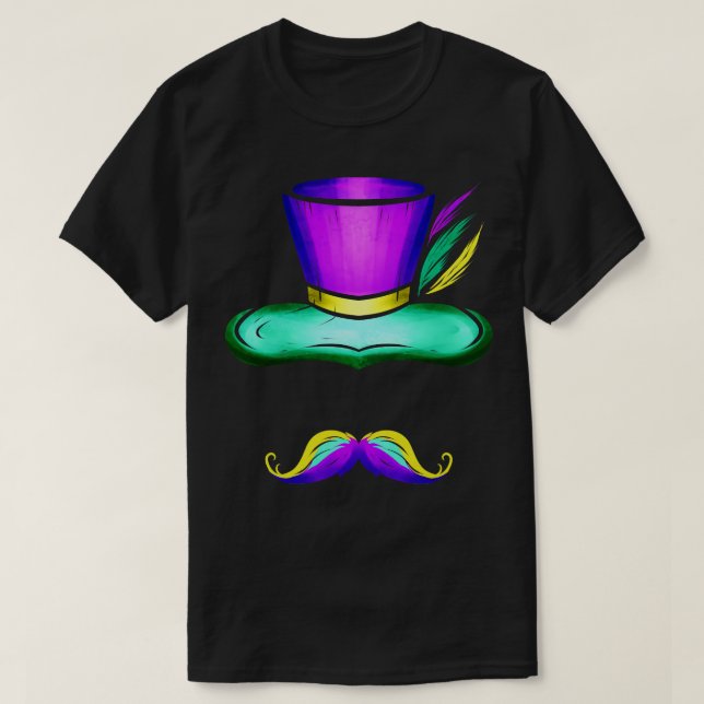 Hat And Mustache For T-Shirt (Design Front)