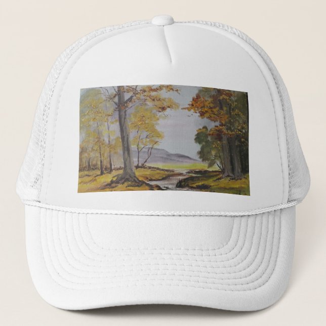 Hat Ann Hayes Painting Forest Stream (Front)