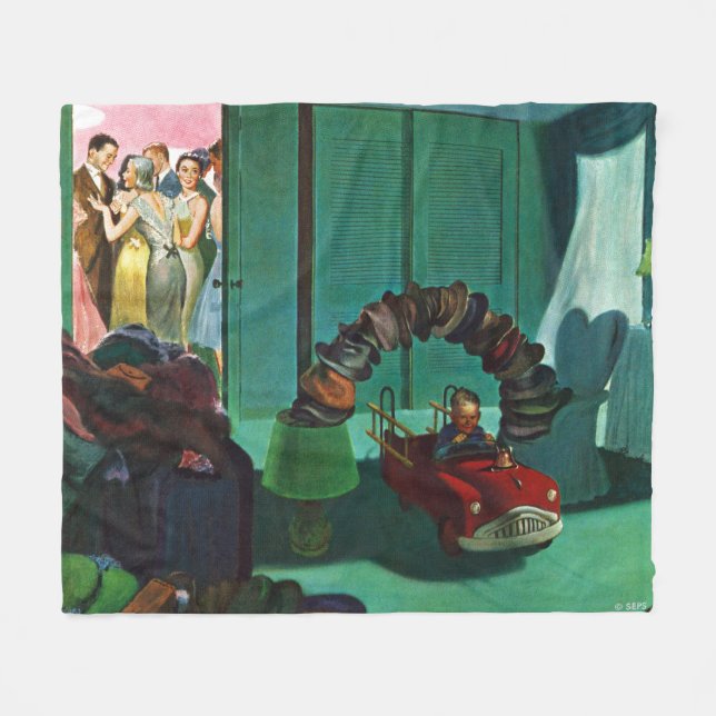 Hat Bridge Fleece Blanket (Front (Horizontal))