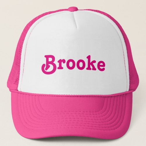 Hat Brooke