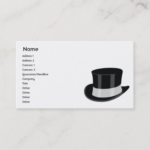 Hat - Business Business Card
