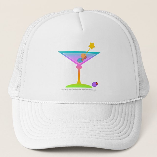 Hat, Cap - Rainbow Martini (Front)
