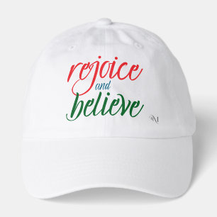 Hat (Cap) : Rejoice and Believe (white)