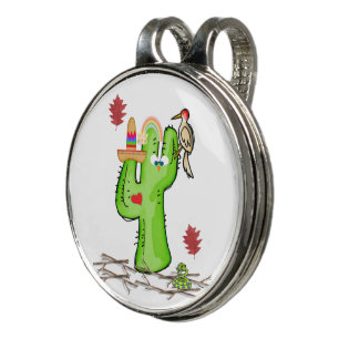 Hat Clip Cactus Bird Worm