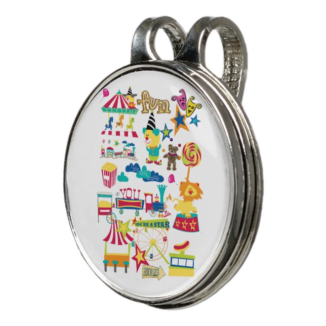 Hat Clip Fun Circus Clowns  (3/4)