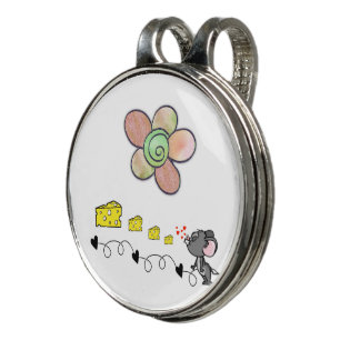 Hat Clip Mouse Mice Cheese Flowers