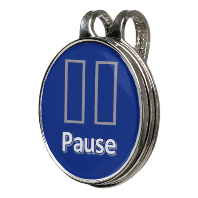 Hat Clip Pause Blue (3/4)